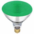 Brightbomb 441300 100 watt BR38 Incandescent Light Bulb, Green BR2507972